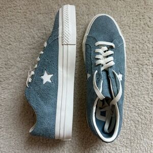 New Converse One Star Pro – Blue Suede – Women’s 9.5 / Men’s 8
